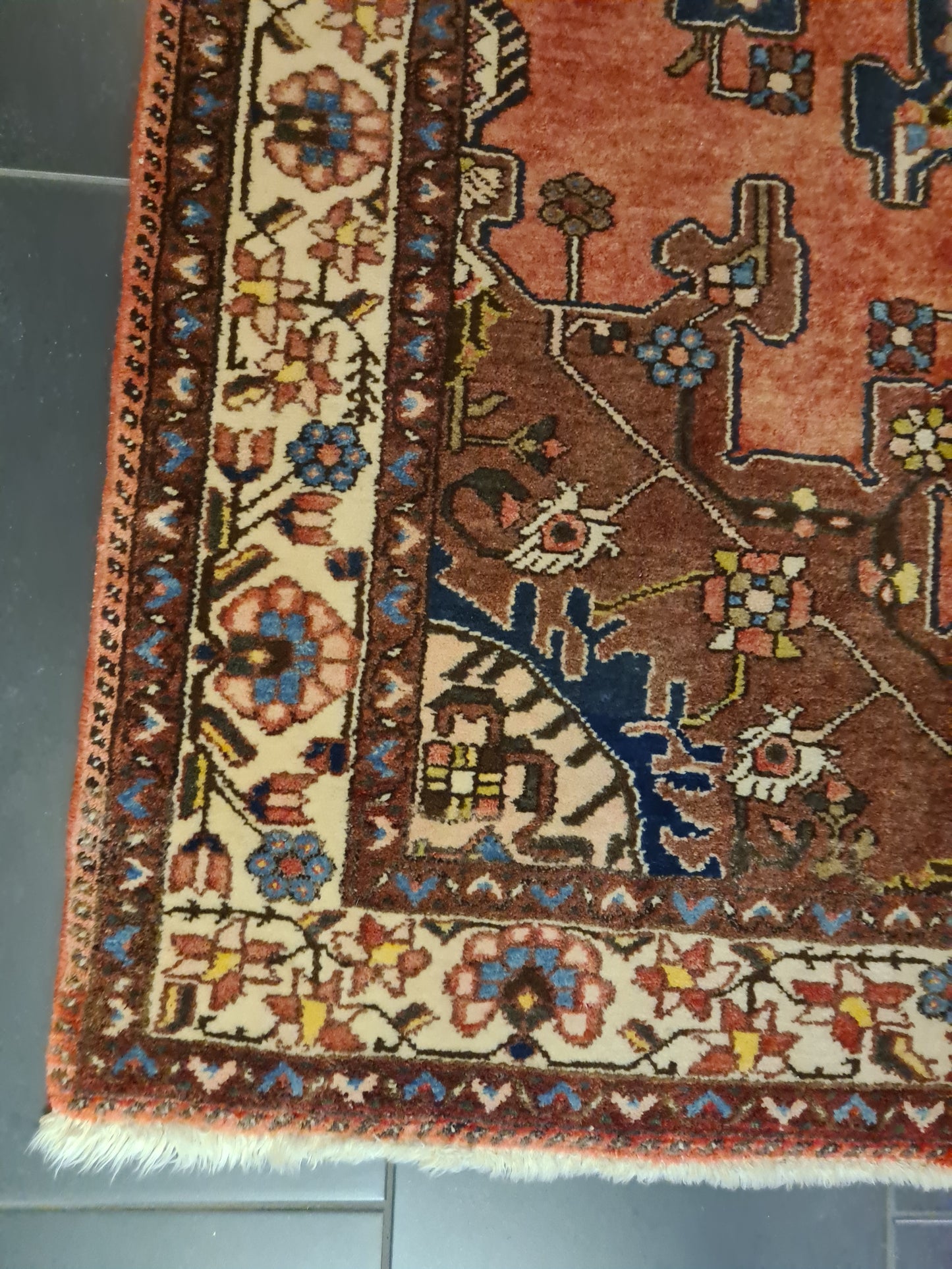 Perserteppich Orientteppich Handgeknüpfter Teppich Bachtiar 200x130cm