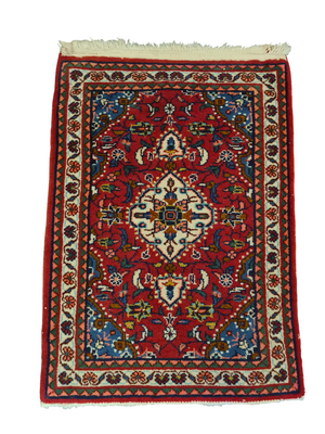 Perserteppich Orientteppich Handgeknüpfter Teppich Sarough 75x55cm
