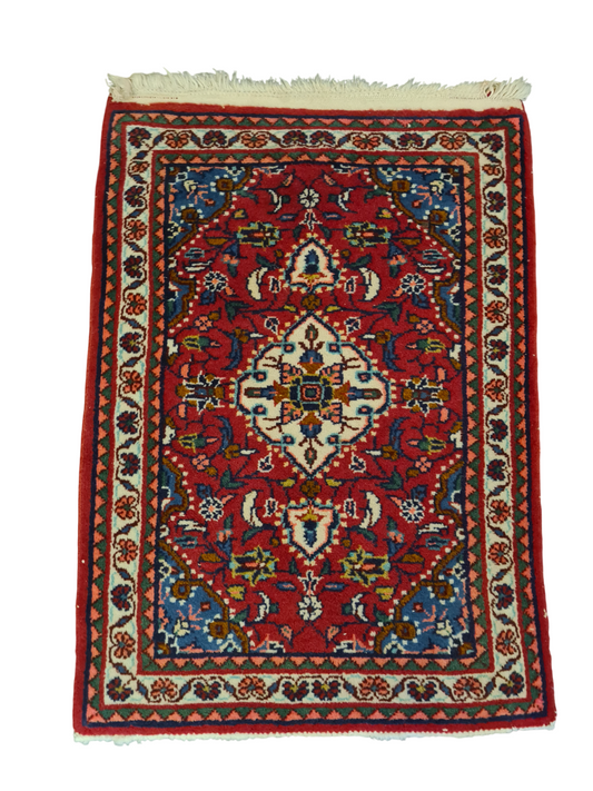 Perserteppich Orientteppich Handgeknüpfter Teppich Sarough 75x55cm