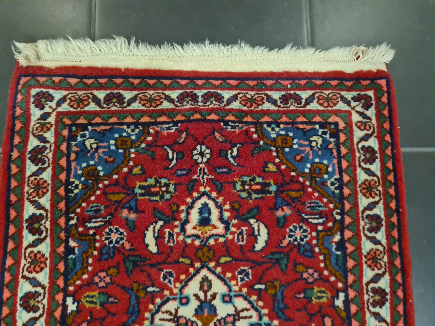 Perserteppich Orientteppich Handgeknüpfter Teppich Sarough 75x55cm