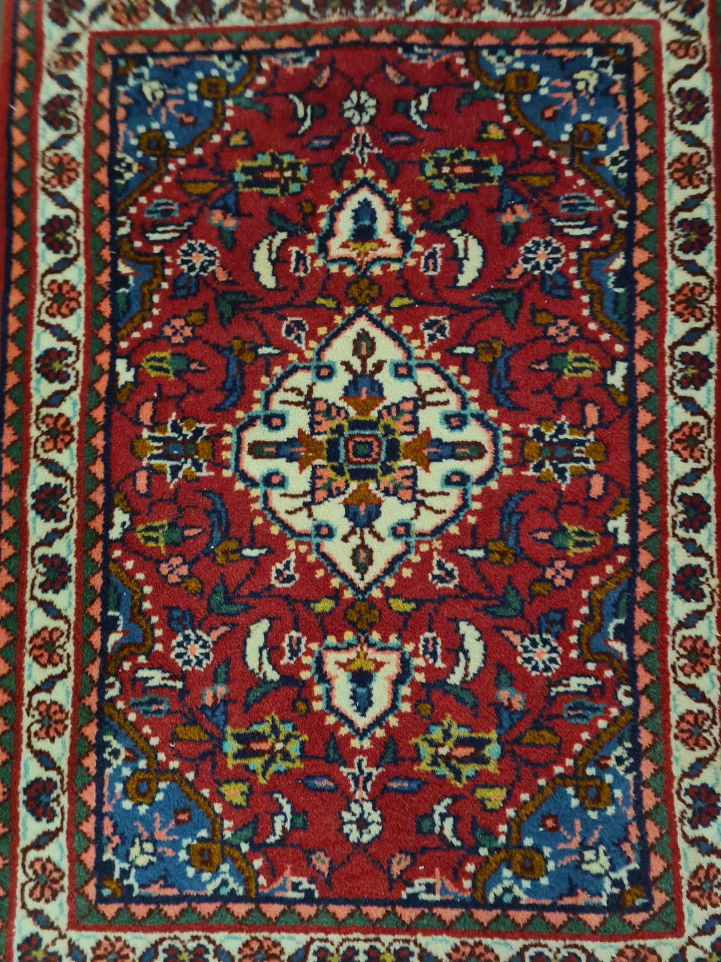 Perserteppich Orientteppich Handgeknüpfter Teppich Sarough 75x55cm