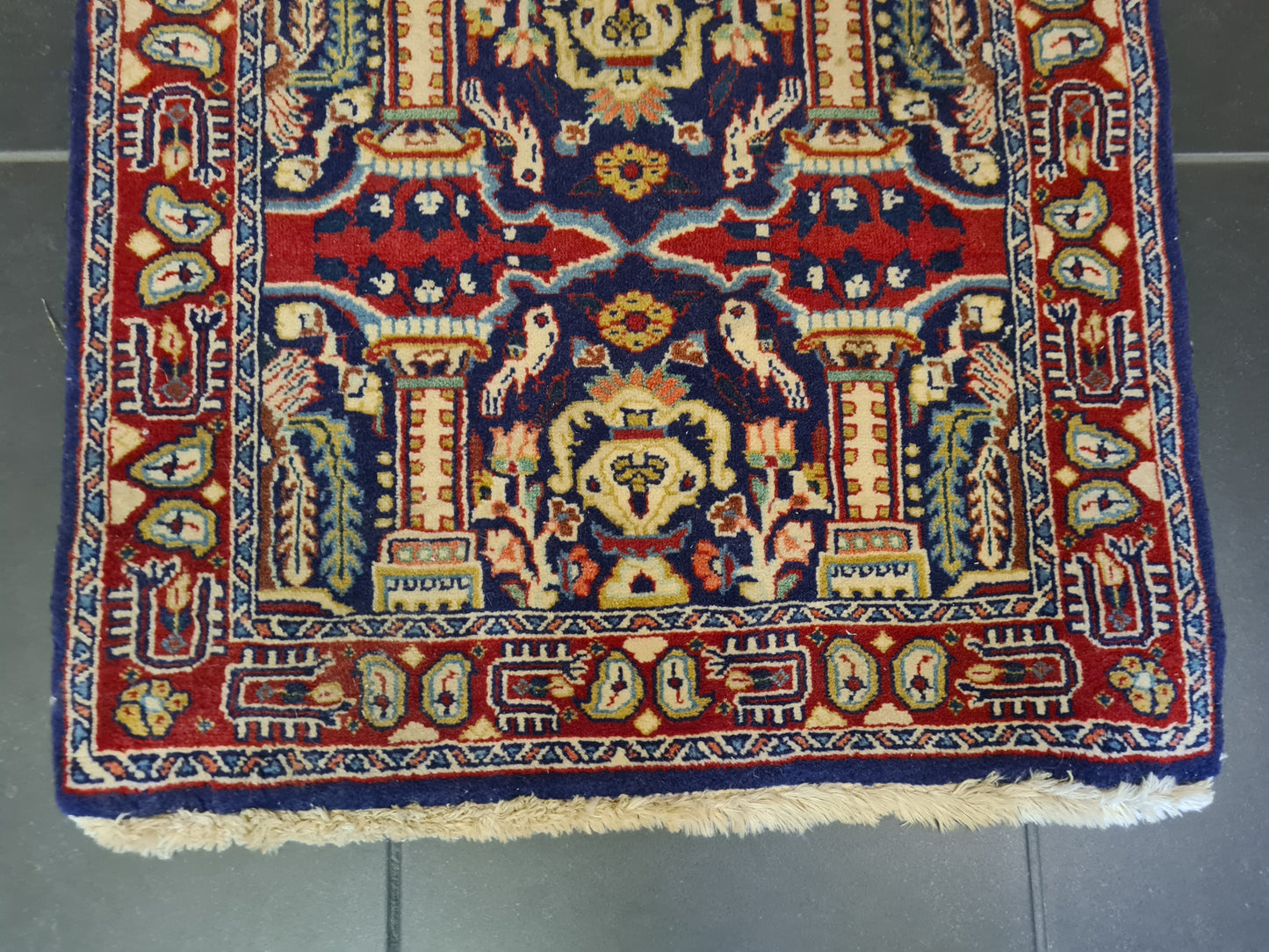 Perserteppich Orientteppich Handgeknüpfter Teppich Sarough 60x60cm