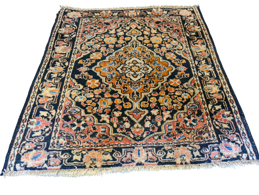 Perserteppich Orientteppich Handgeknüpfter Teppich Sarough 75x70cm