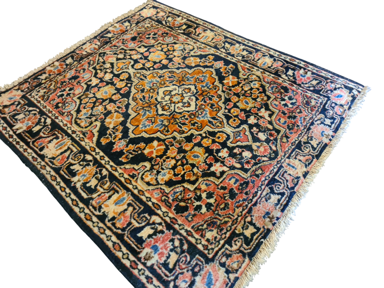 Perserteppich Orientteppich Handgeknüpfter Teppich Sarough 75x70cm