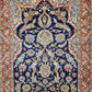 Isfahan Teppich Korkwolle Seide fein handgeknüpft 164x106 cm