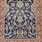 Isfahan Teppich Korkwolle Seide fein handgeknüpft 164x106 cm