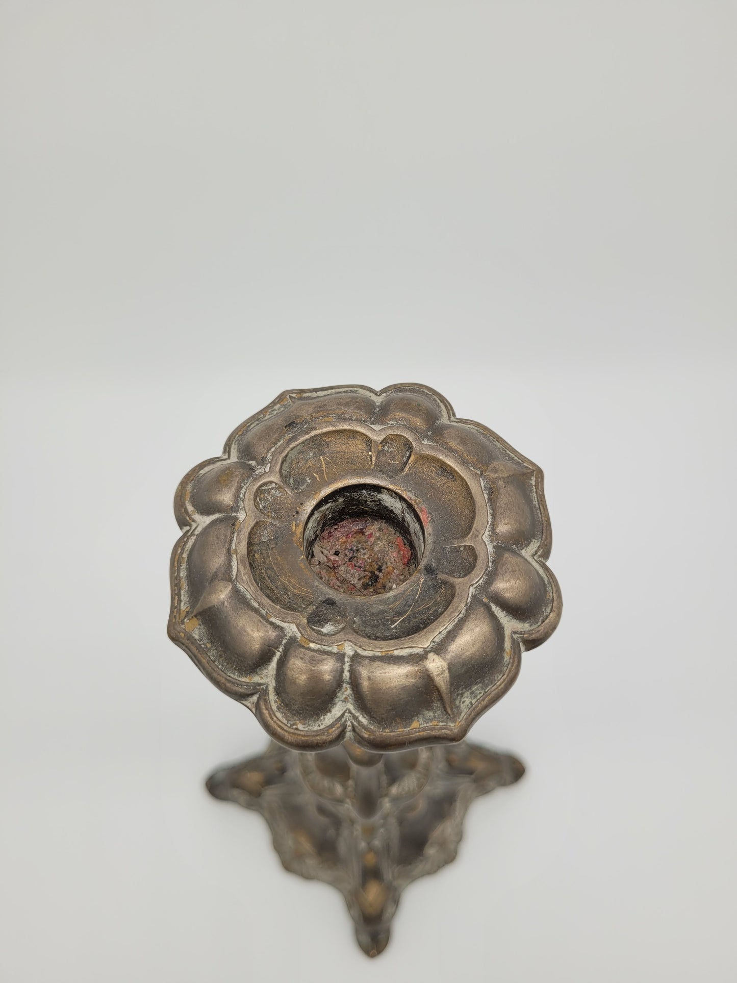 Paar Bronze Kerzenhalter Barock Stil Kerzenleuchter Kerzenständer