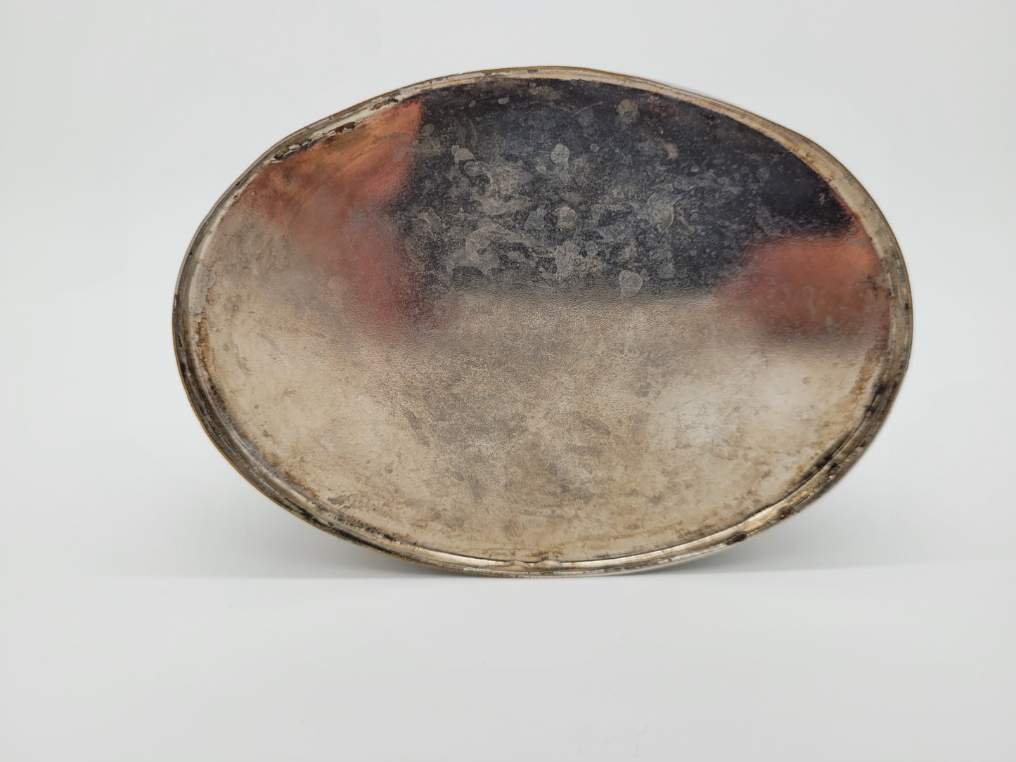 Versilberte Dose Schmuckdose Schmuckschatulle mit Verzierung Silberdose