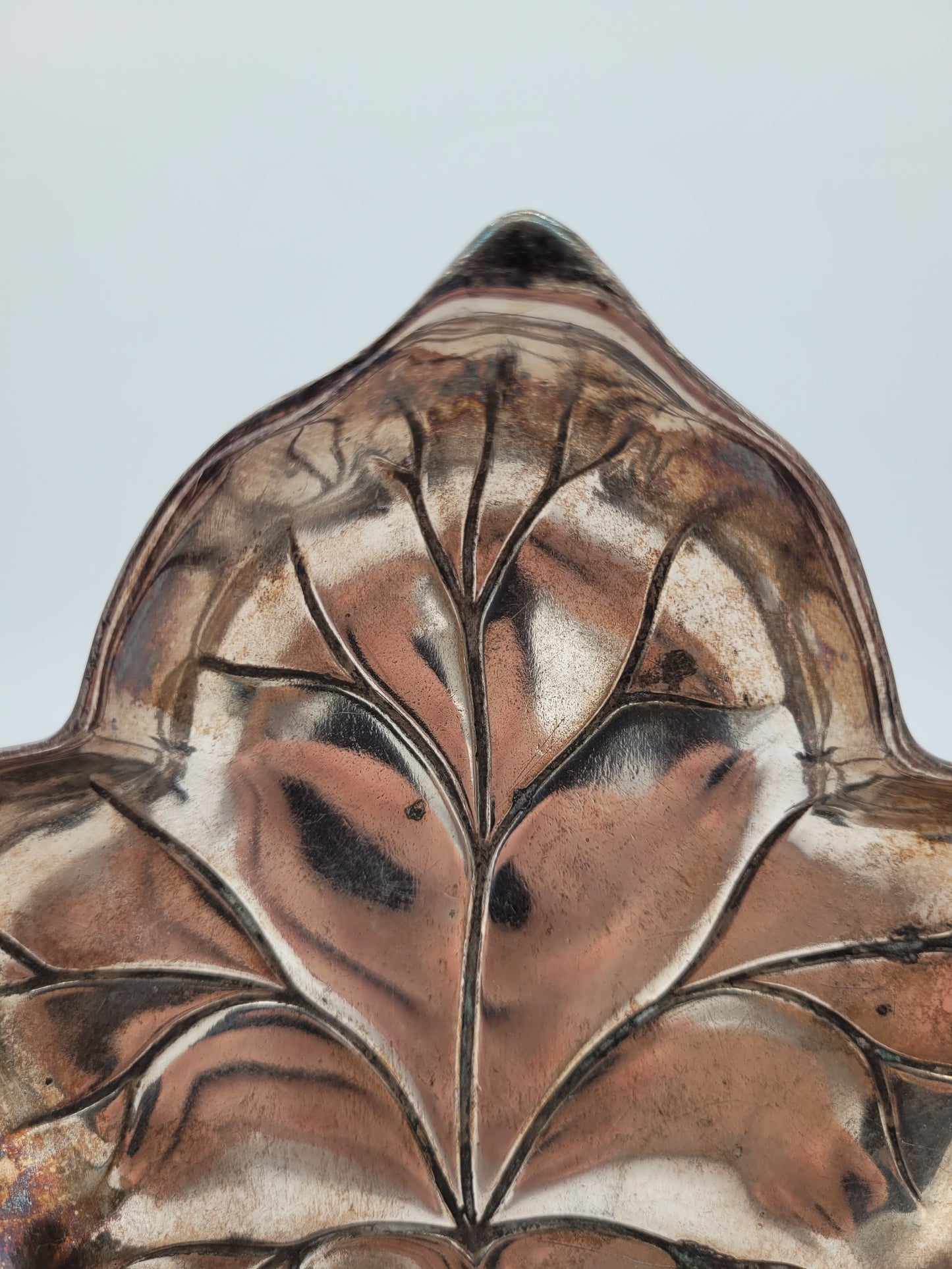 WMF versilberte Blattschale Schale Efeu Jugendstil Art Nouveau