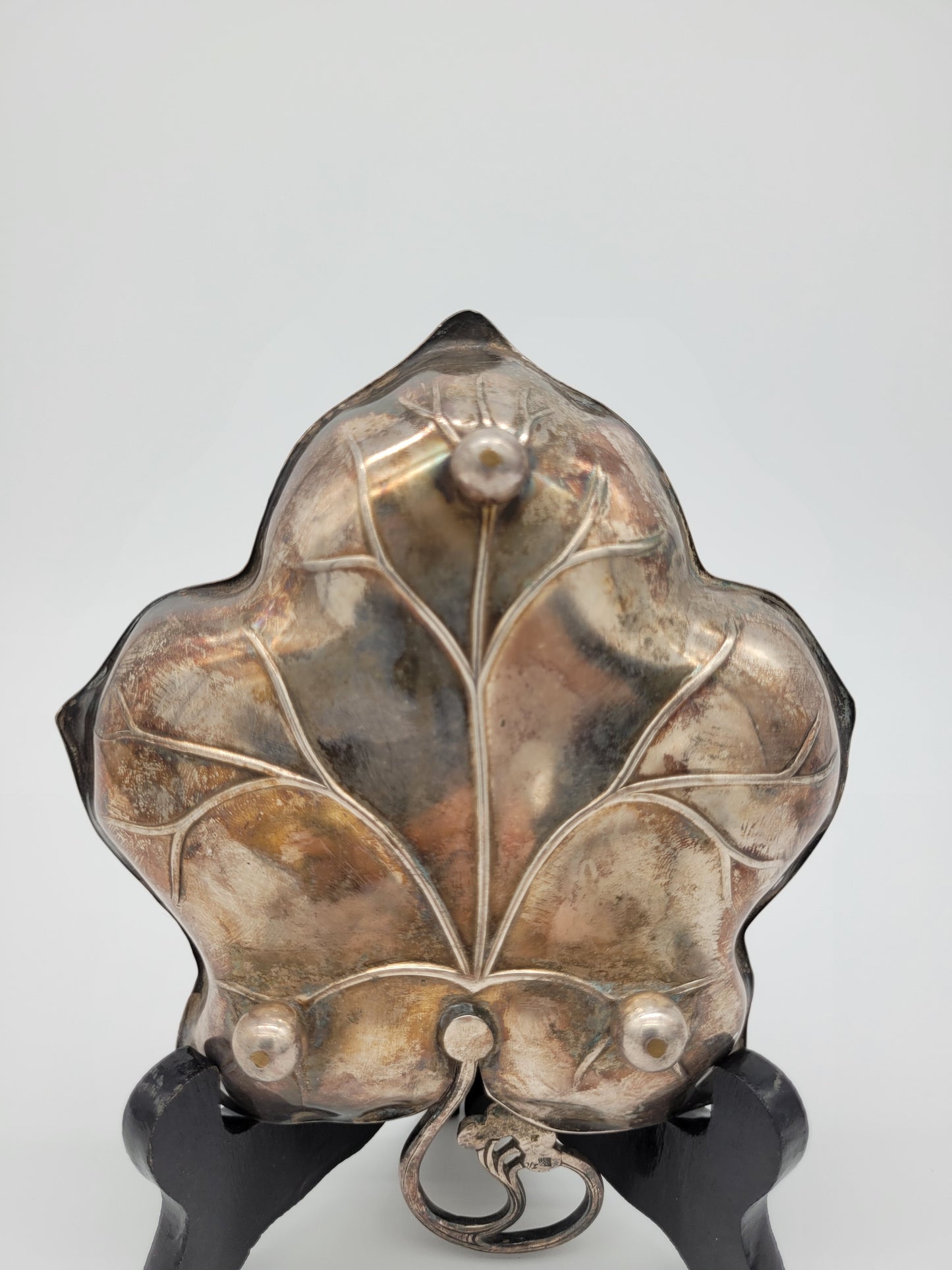 WMF versilberte Blattschale Schale Efeu Jugendstil Art Nouveau