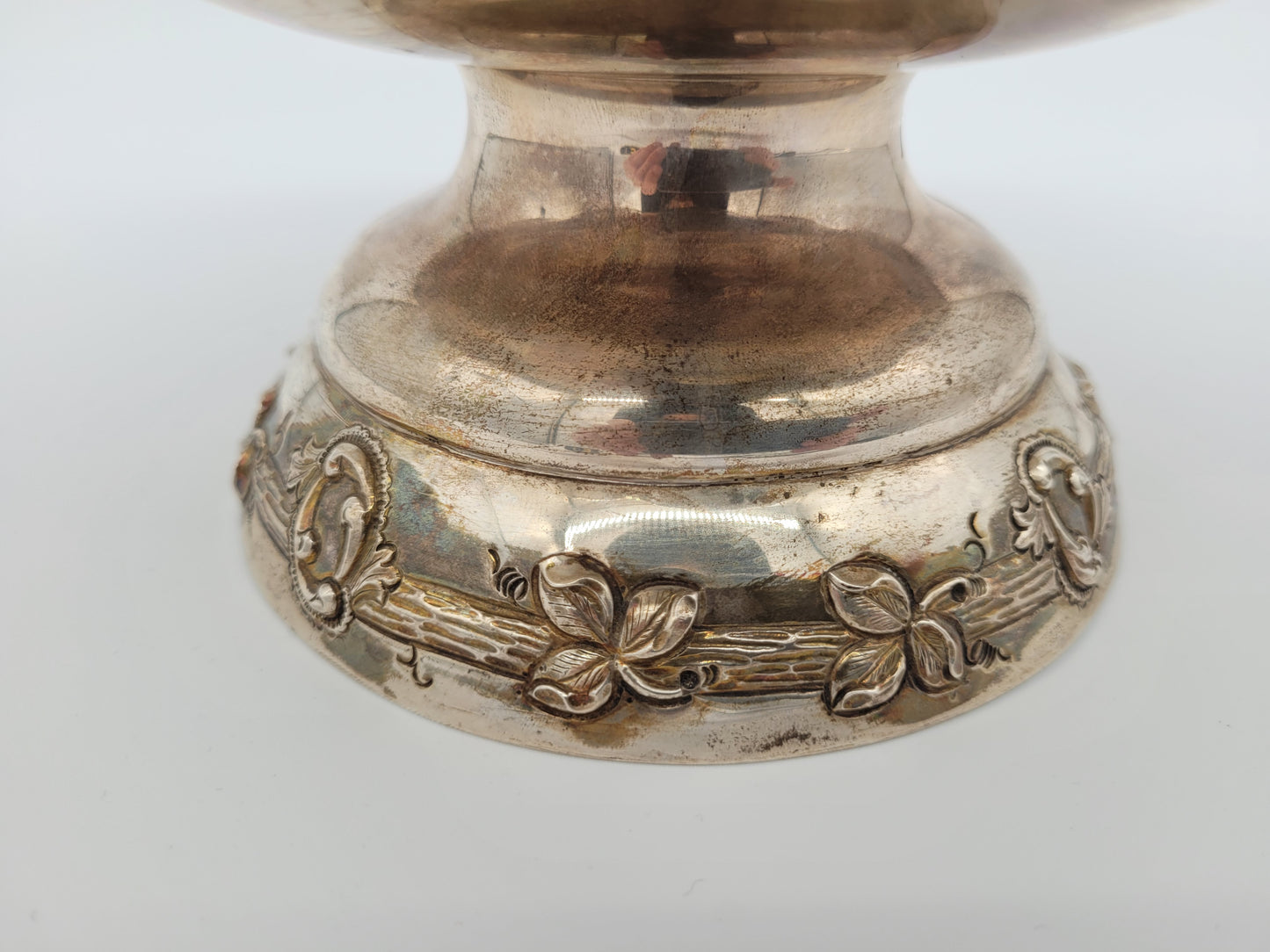 Schale Sterling Silber 925er Viktorianischer Stil mit Blütendekor