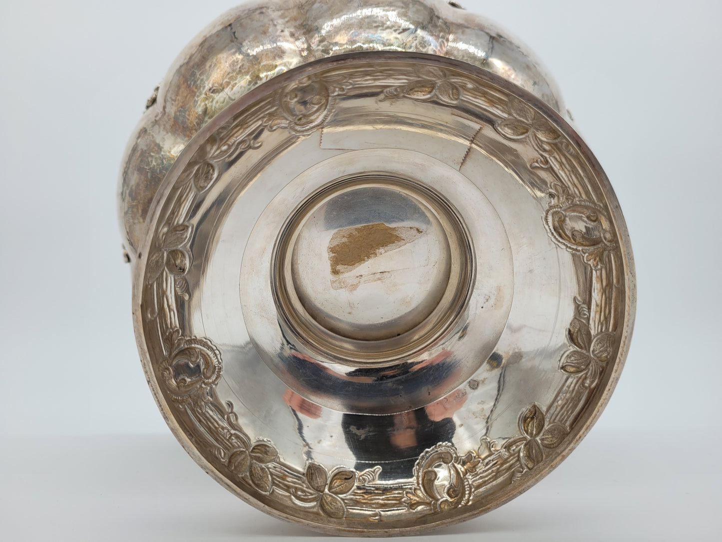 Schale Sterling Silber 925er Viktorianischer Stil mit Blütendekor