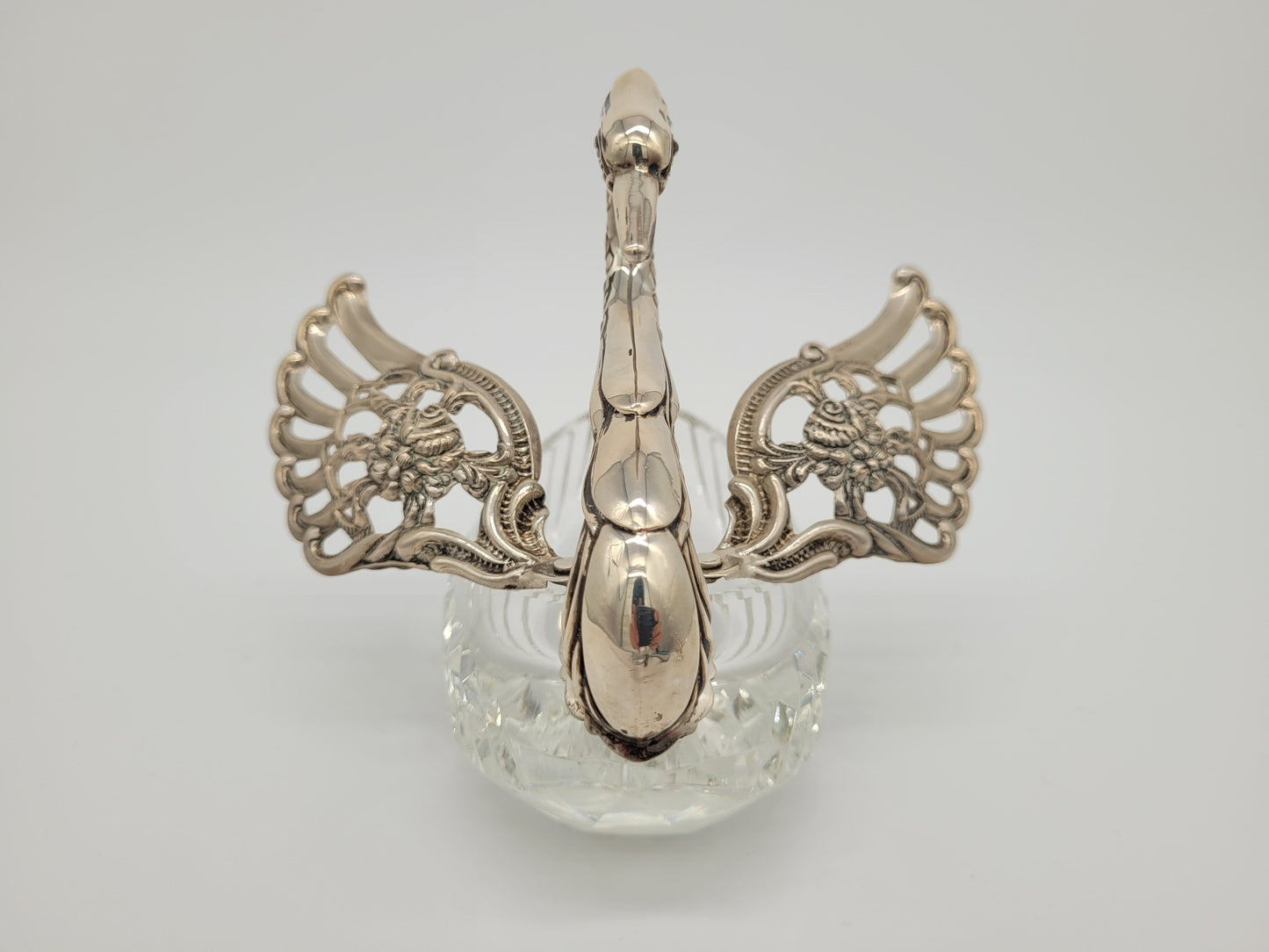 Paar 835er Silber Schwan Schalen Figuren ALBO Albert Bodemer