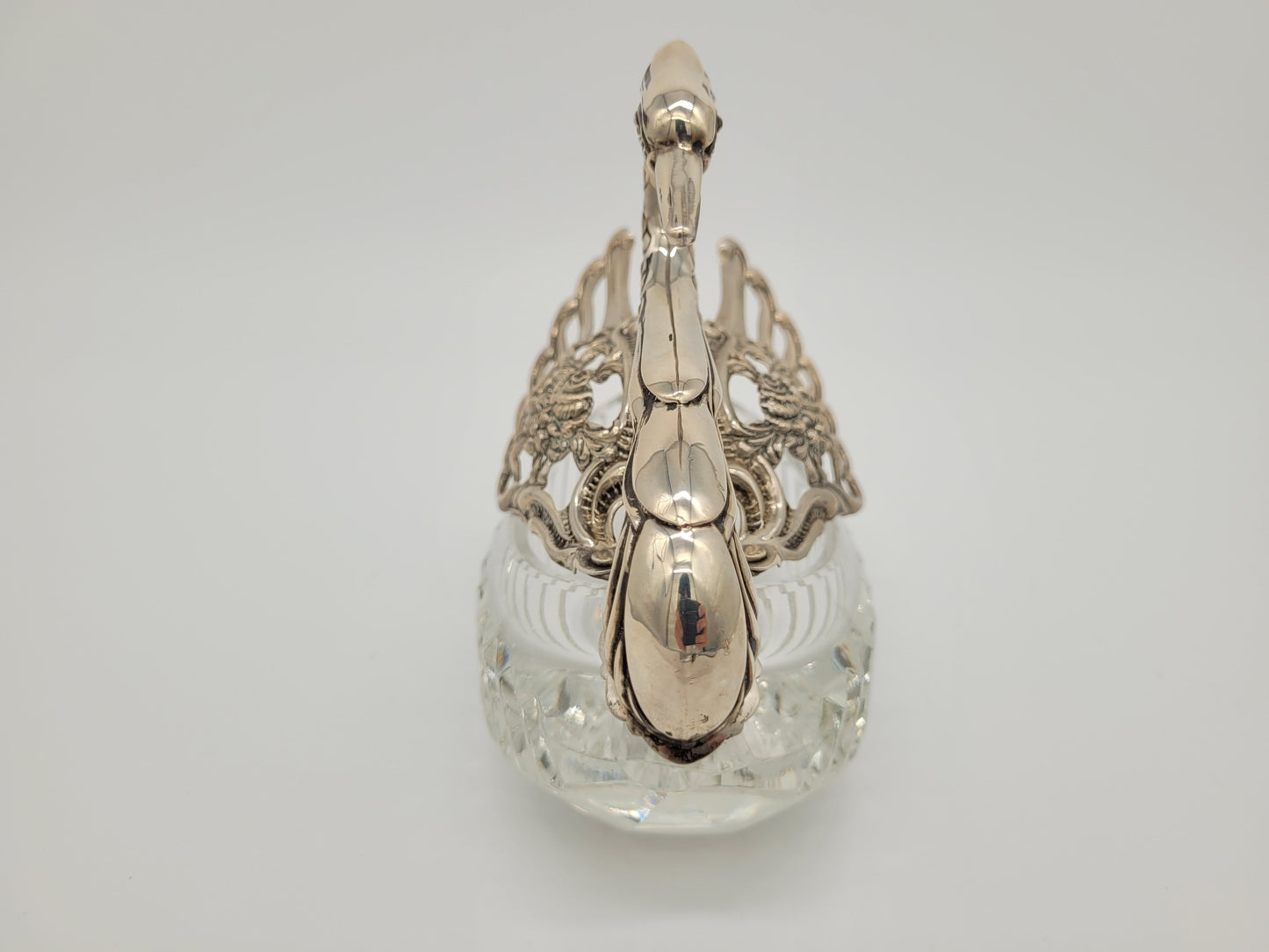 Paar 835er Silber Schwan Schalen Figuren ALBO Albert Bodemer