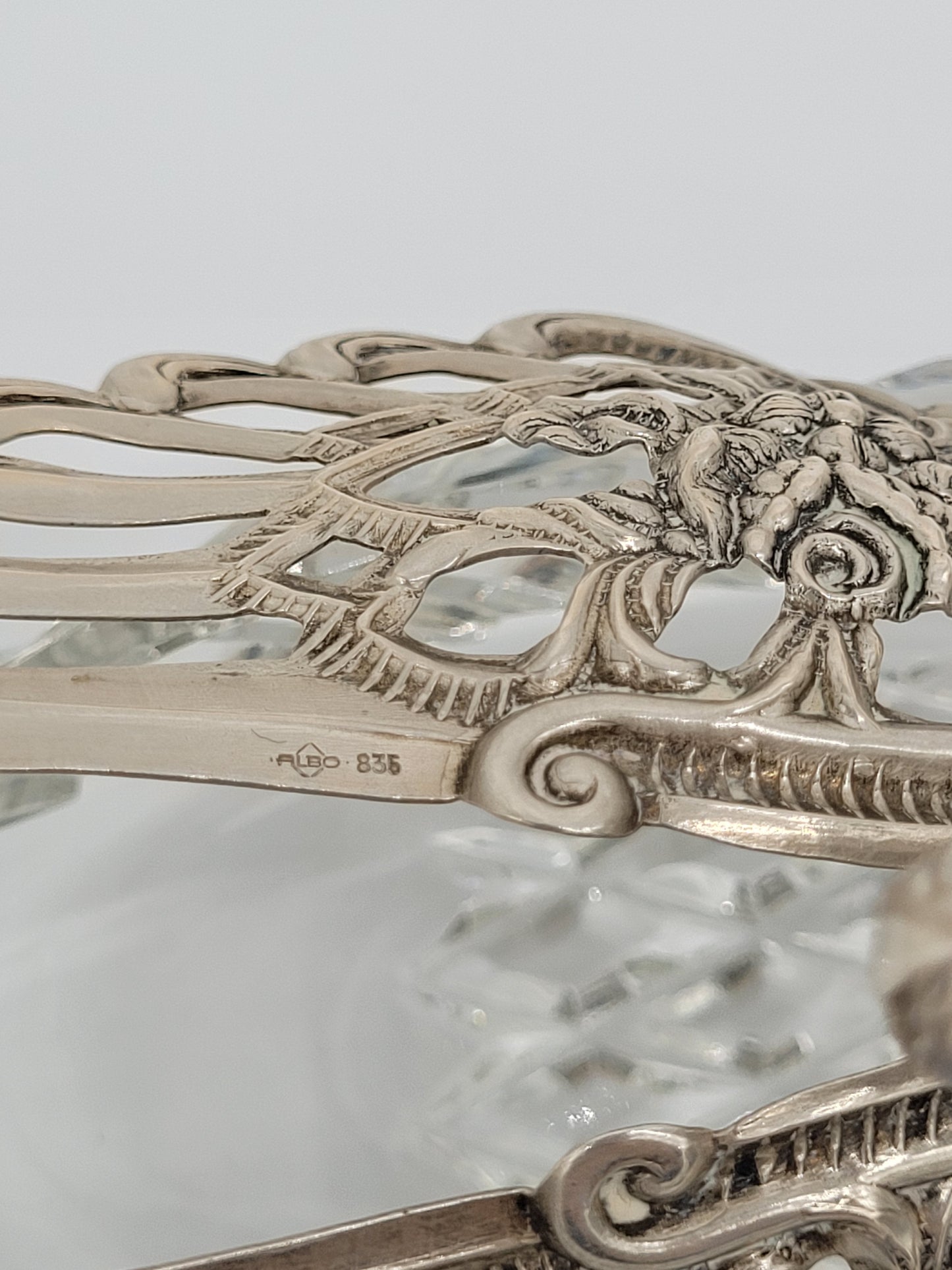 Paar 835er Silber Schwan Schalen Figuren ALBO Albert Bodemer