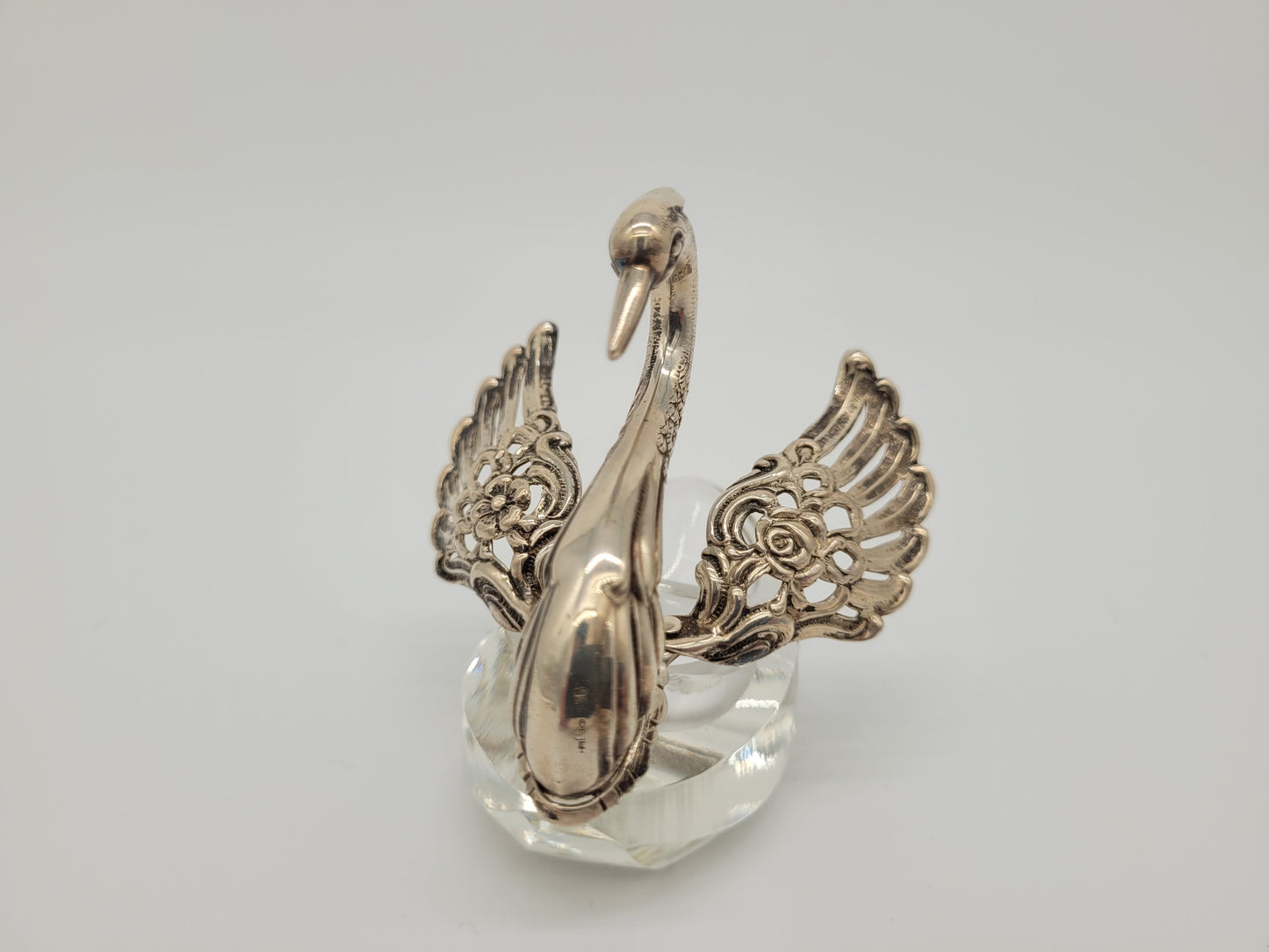 Paar 835er Silber Schwan Schalen Figuren ALBO Albert Bodemer