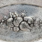 Versilberte Schale Obstschale mit Reliefdekor Obstdekor Dekorativ