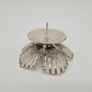 Paar Kerzenständer 835er Silber mit Floralem Design Handarbeit
