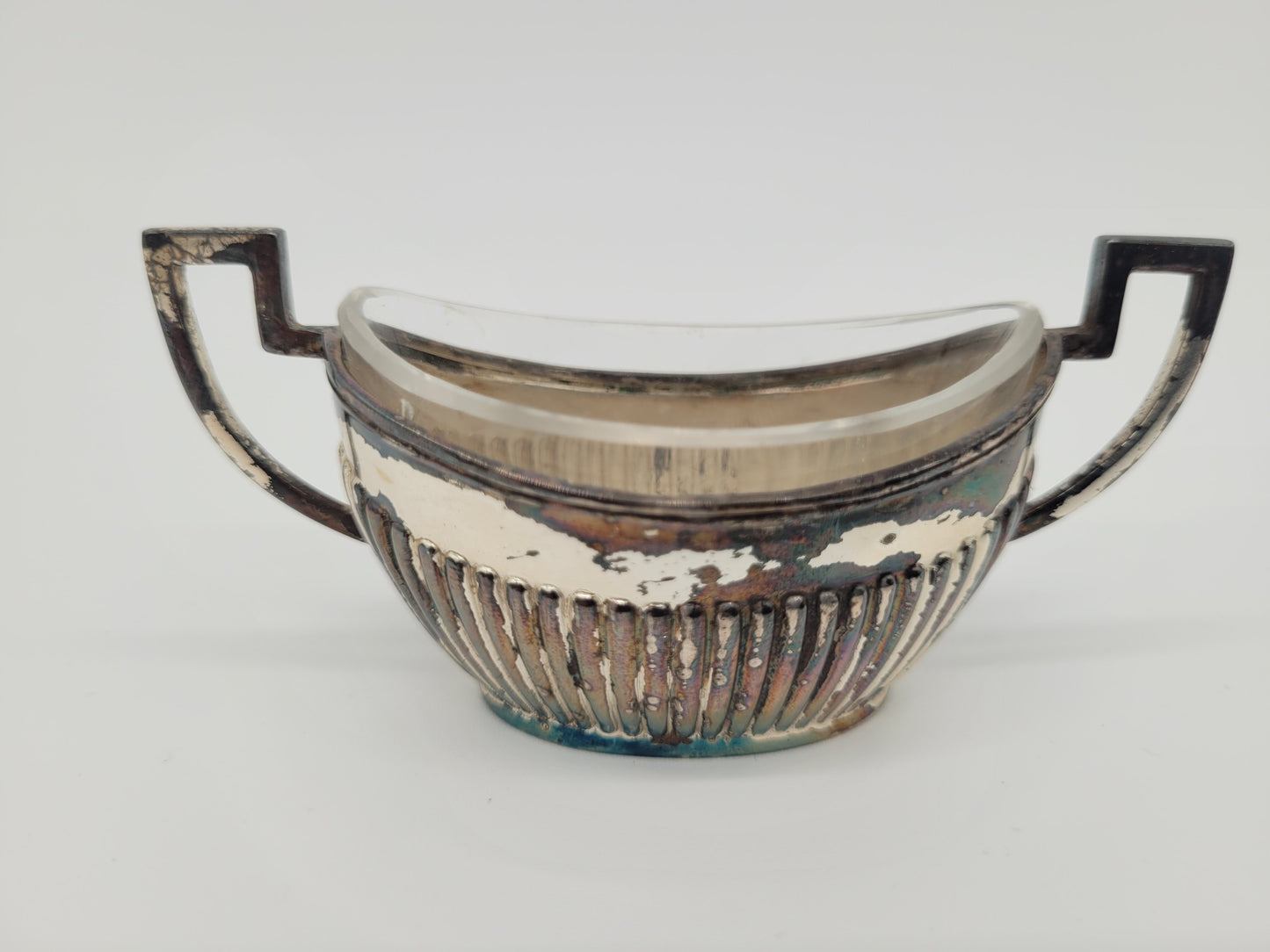 Paar Silber Schälchen 800er Silber mit Löffel Deutsche Meistermarke