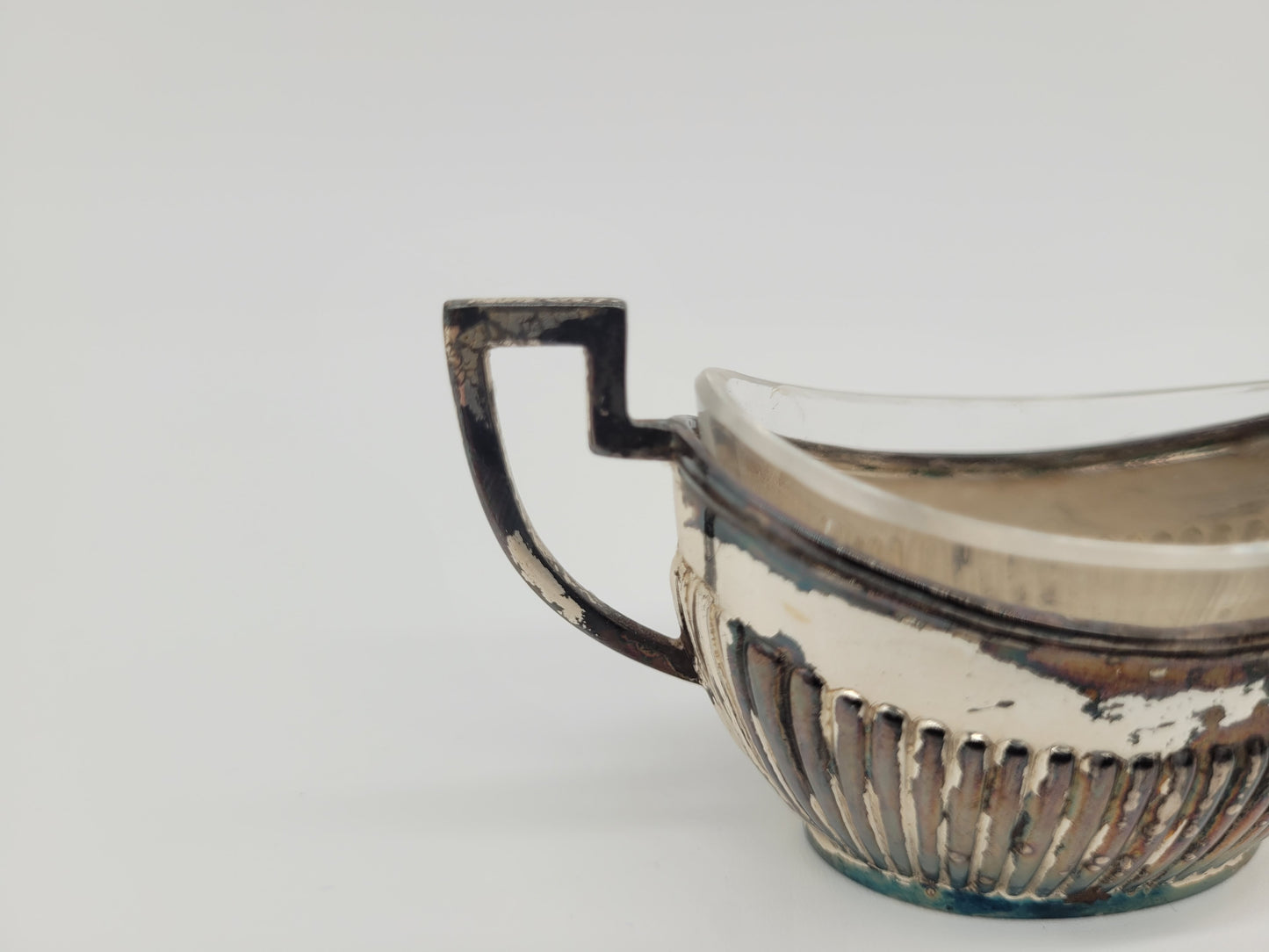 Paar Silber Schälchen 800er Silber mit Löffel Deutsche Meistermarke