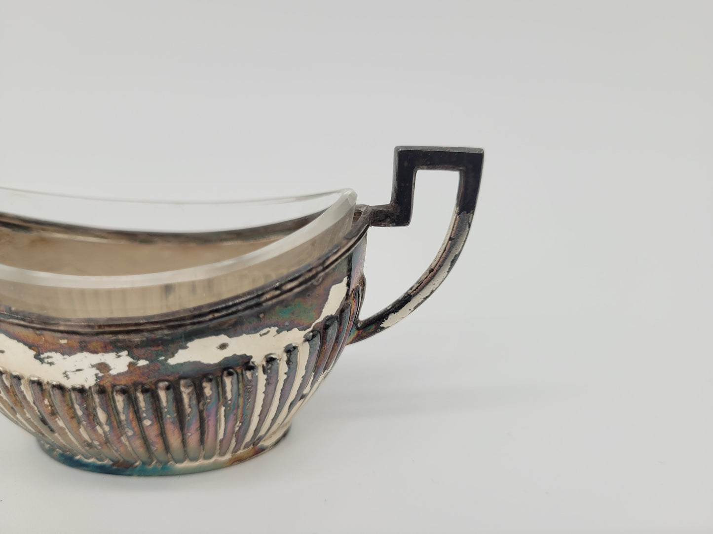 Paar Silber Schälchen 800er Silber mit Löffel Deutsche Meistermarke