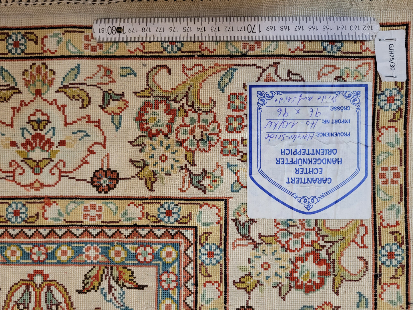 Hereke Teppich Seide auf Seide feine Knüpfung Gartenmotive