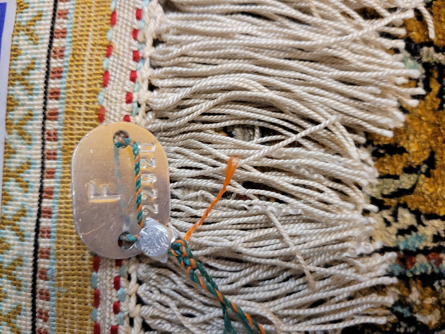 Ghom Seidenteppich Seide auf Seide Vogelmotiv feine Knüpfung