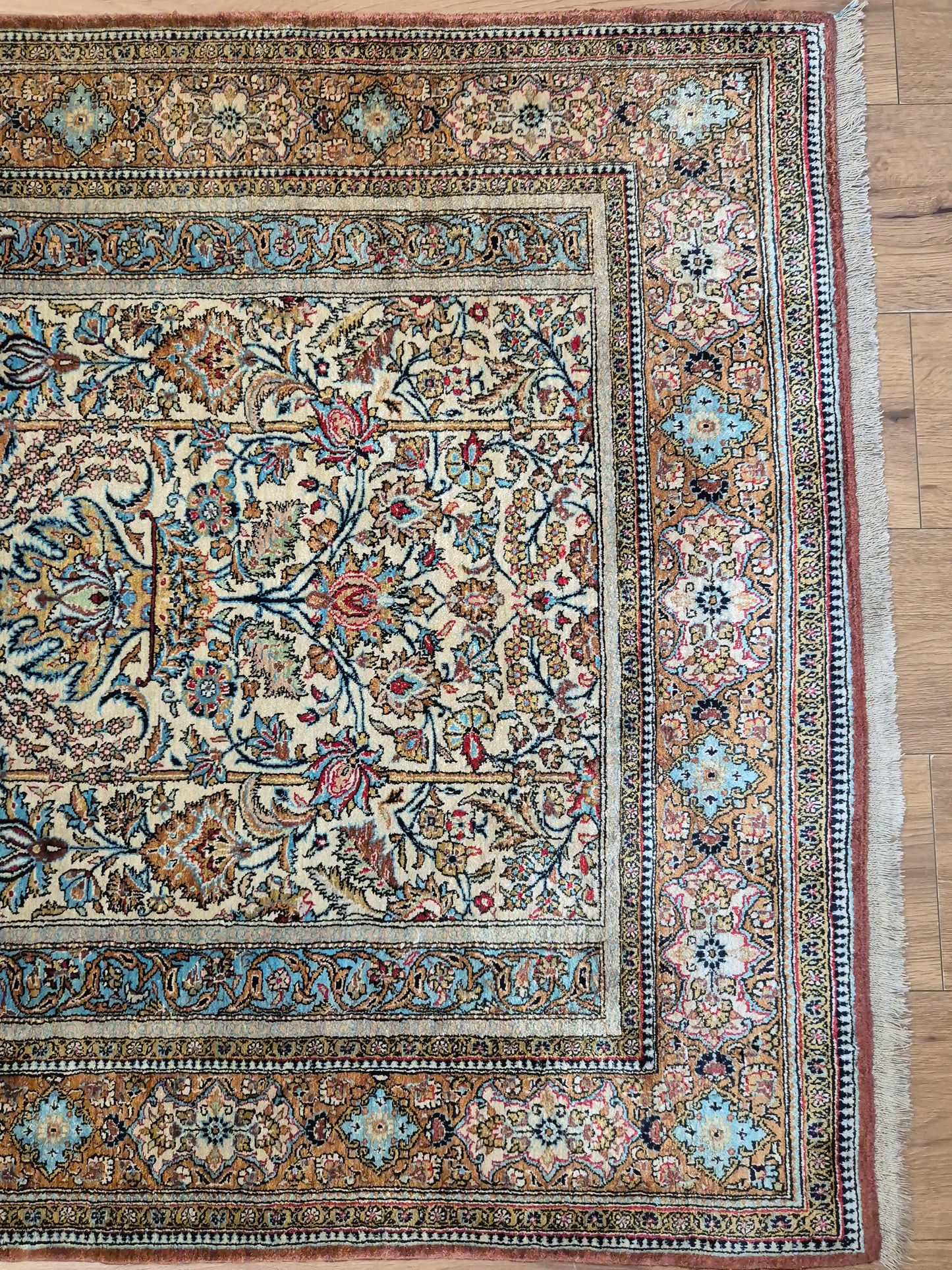 Ghom Teppich Seide auf Seide feine Knüpfung Gebetsteppich