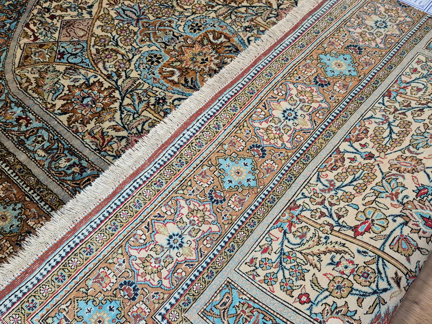 Ghom Teppich Seide auf Seide feine Knüpfung Gebetsteppich