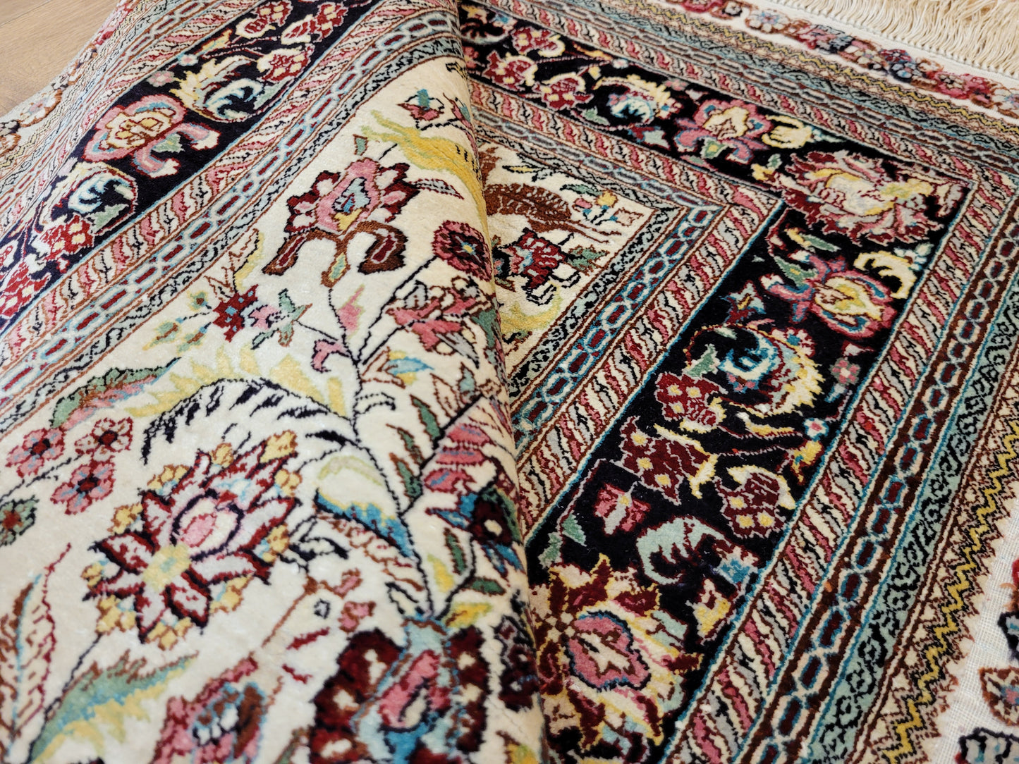 Hereke Teppich Seide auf Seide fein