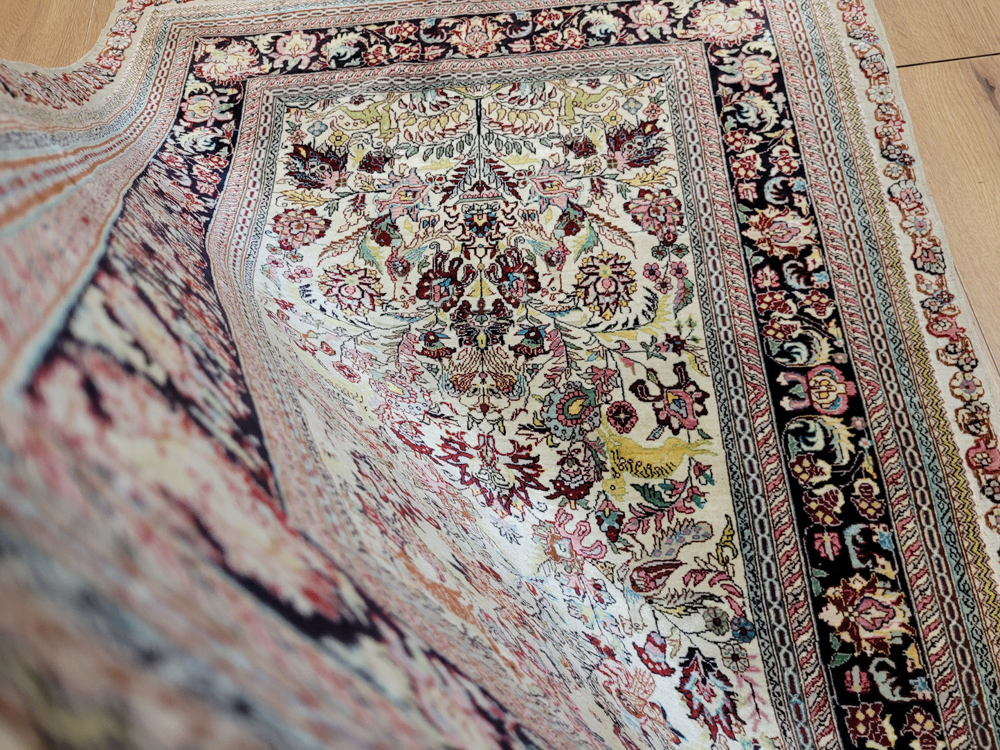 Hereke Teppich Seide auf Seide fein