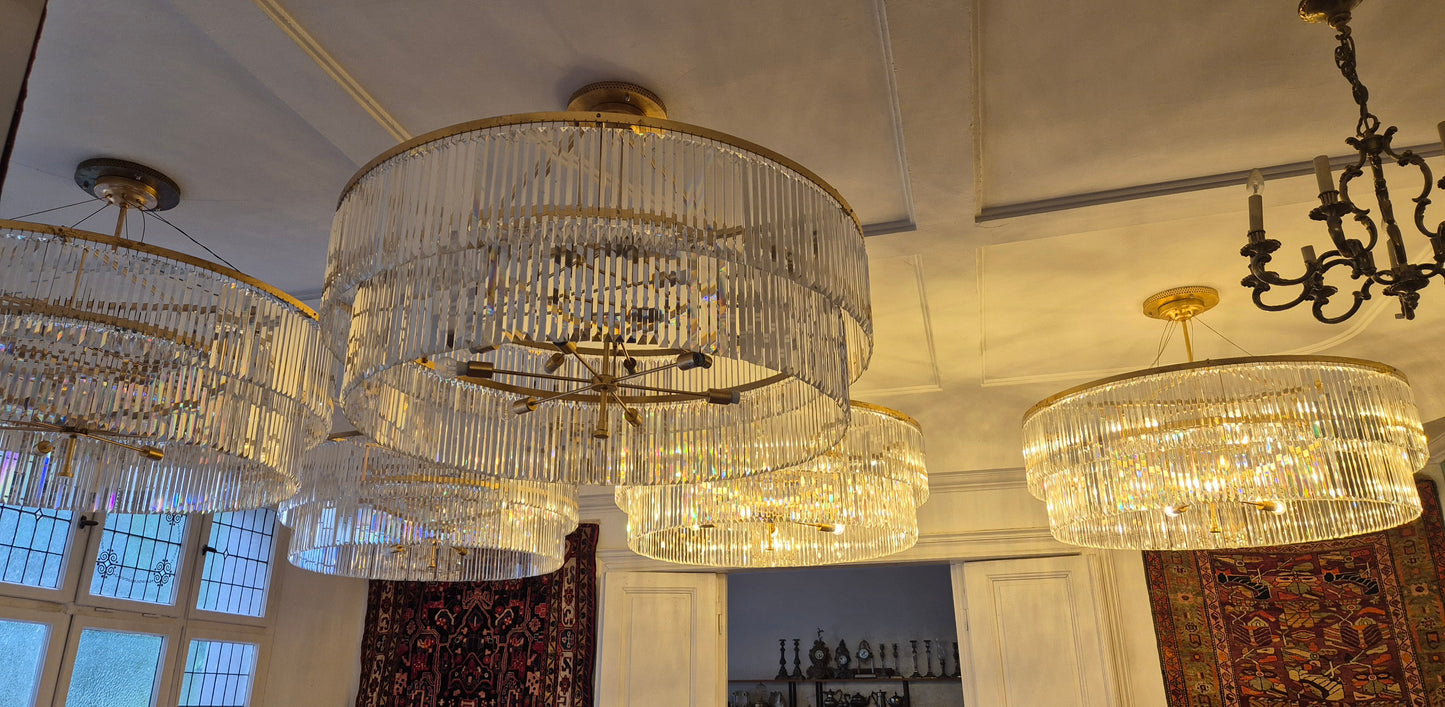 Kristall Kronleuchter Breidenbacher Hof Düsseldorf 105x140cm