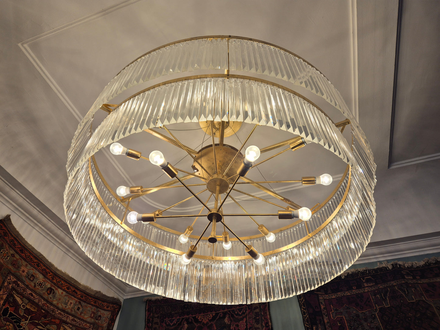 Kristall Kronleuchter Breidenbacher Hof Düsseldorf 105x140cm