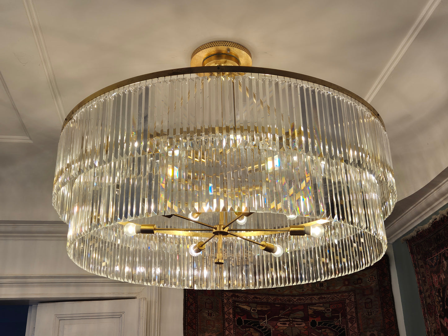 Kristall Kronleuchter Breidenbacher Hof Düsseldorf 105x140cm