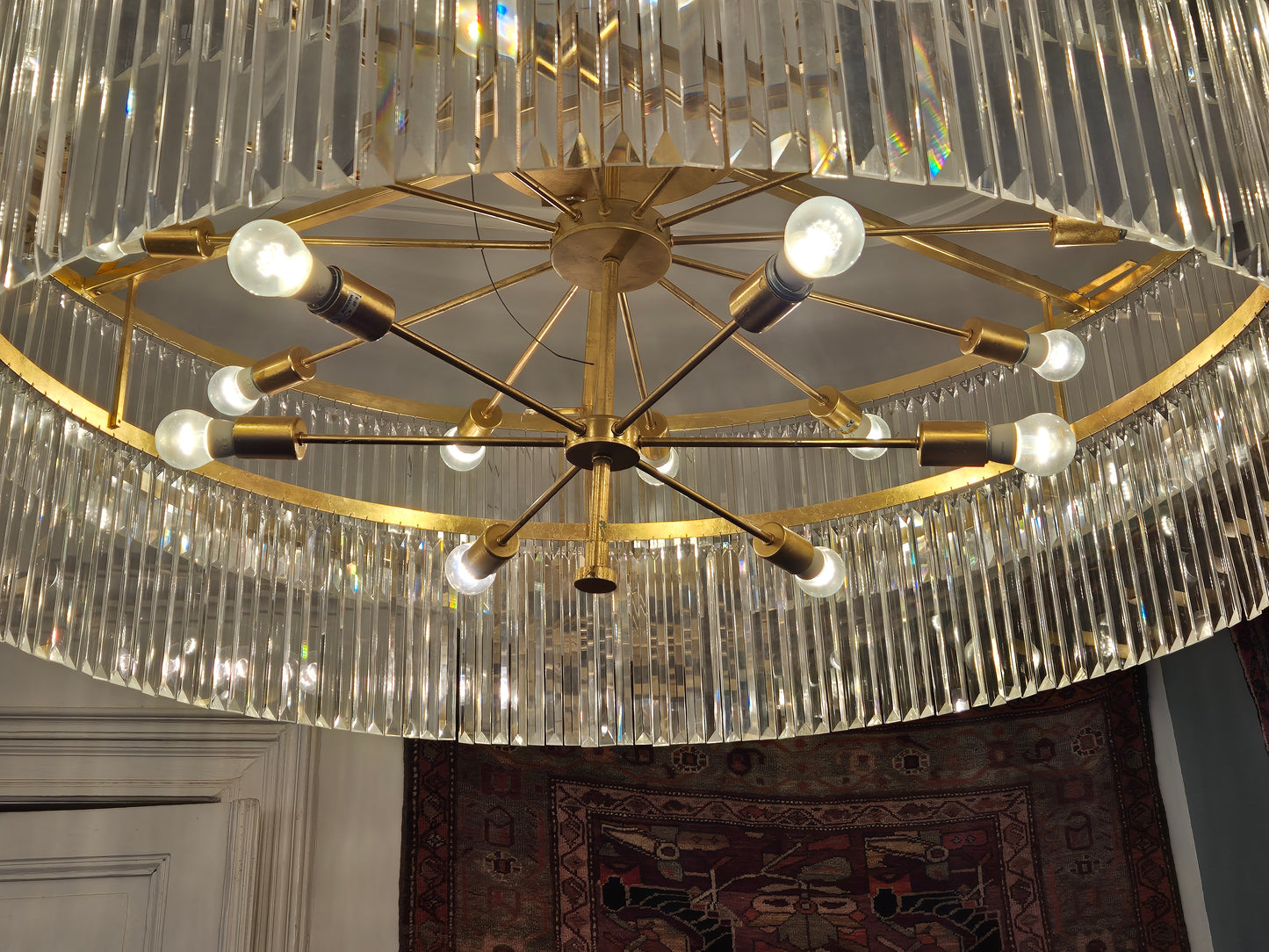 Kristall Kronleuchter Breidenbacher Hof Düsseldorf 105x140cm