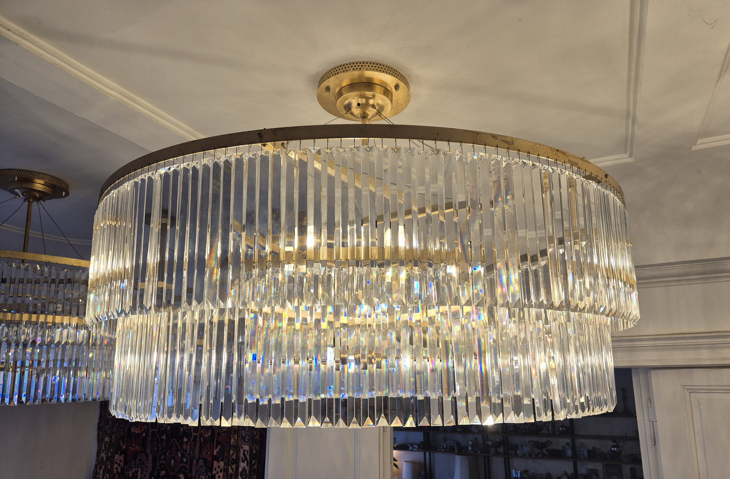Kristall Kronleuchter Breidenbacher Hof Düsseldorf 105x140cm