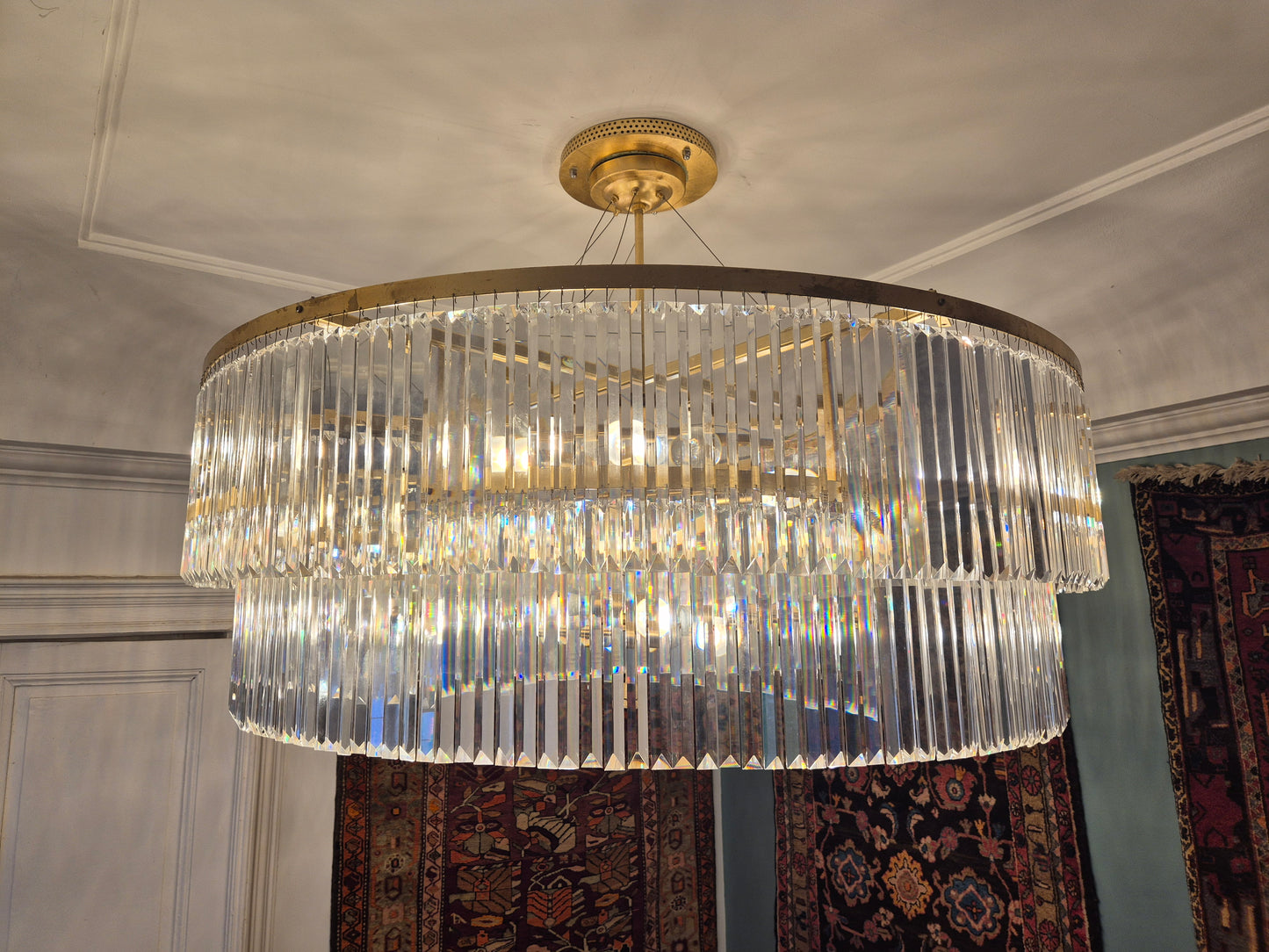 Kristall Kronleuchter Breidenbacher Hof Düsseldorf 105x140cm