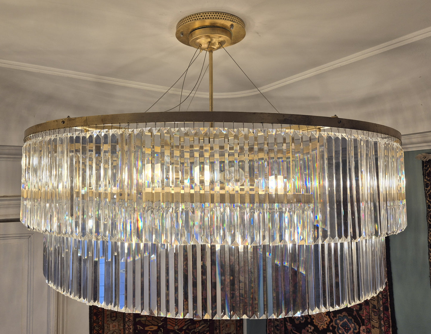 Kristall Kronleuchter Breidenbacher Hof Düsseldorf 105x140cm