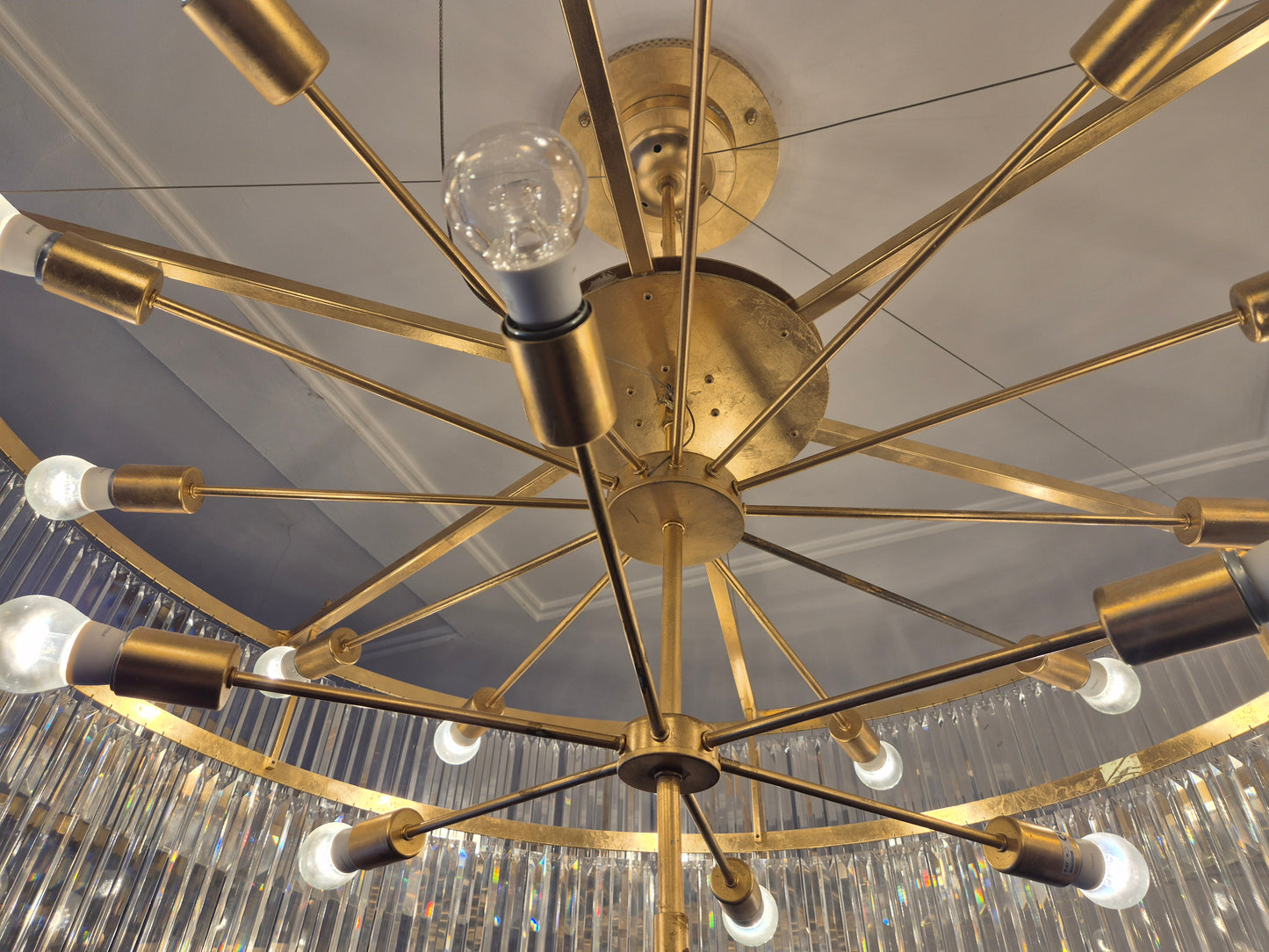 Kristall Kronleuchter Breidenbacher Hof Düsseldorf 105x140cm