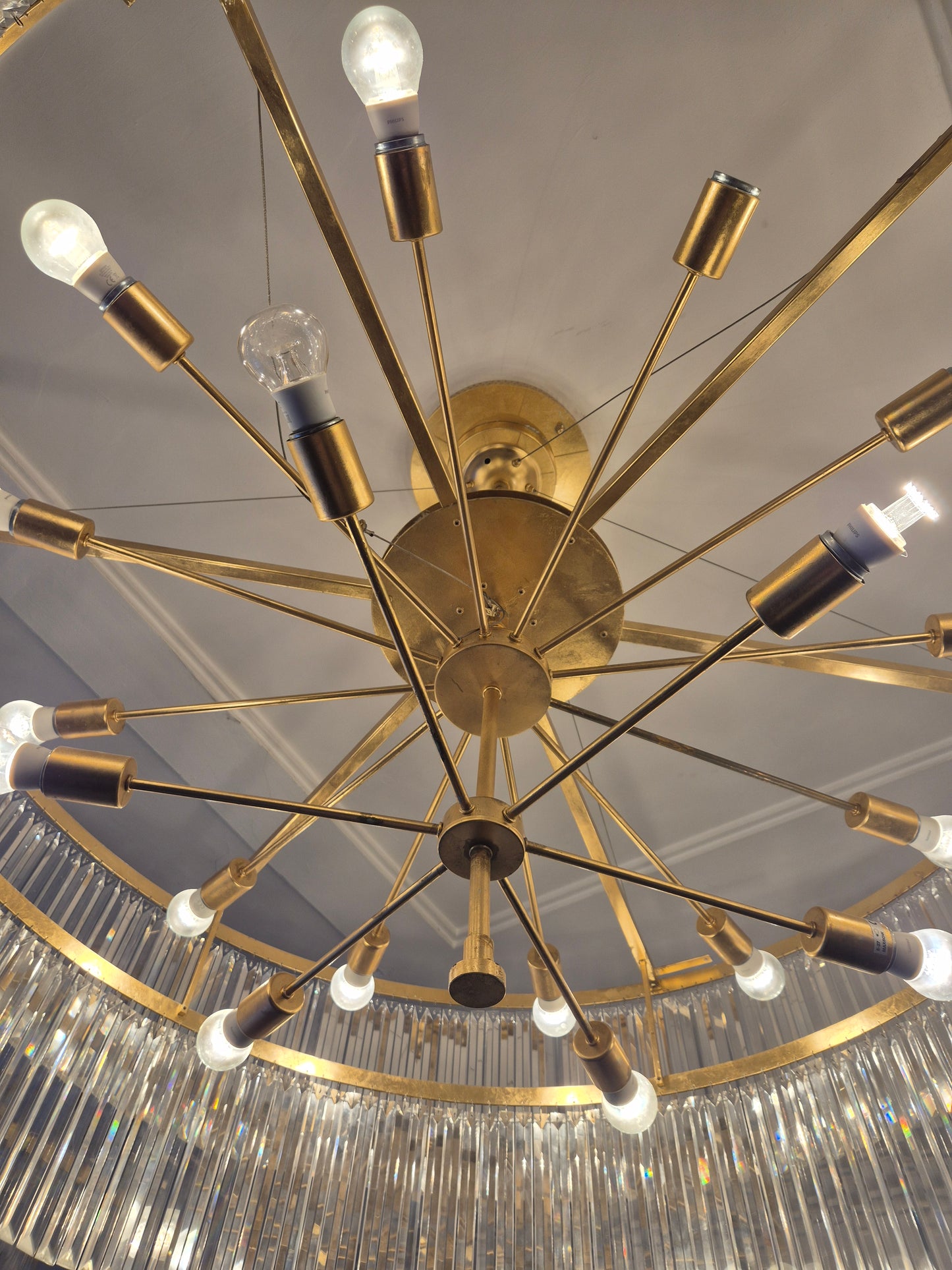 Kristall Kronleuchter Breidenbacher Hof Düsseldorf 105x140cm