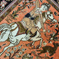 Ghom Seidenteppich Naturseide Jagdmotiv feine Handknüpfung