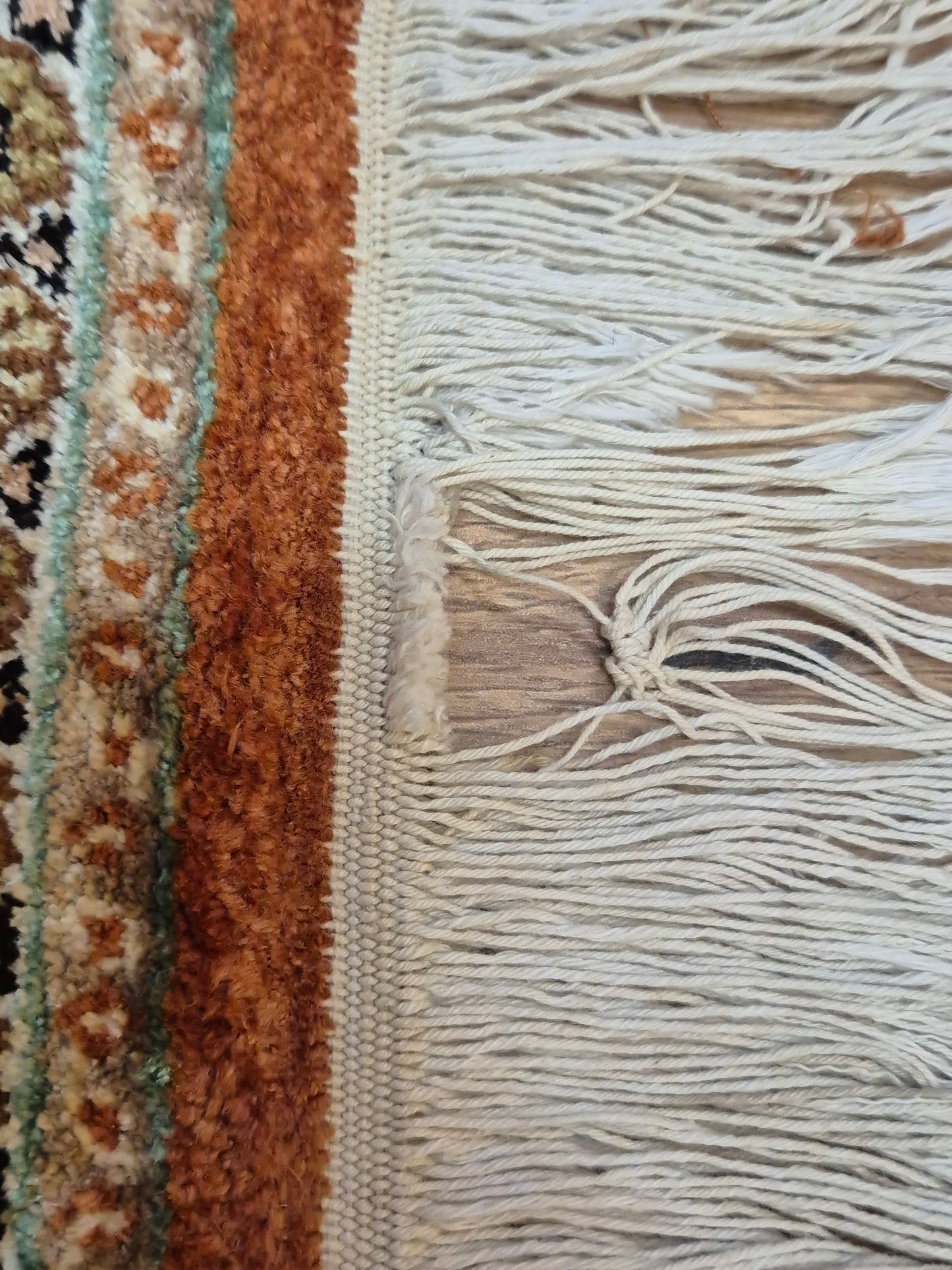 Ghom Seidenteppich Lebensbaum Kaschmir feine Handknüpfung