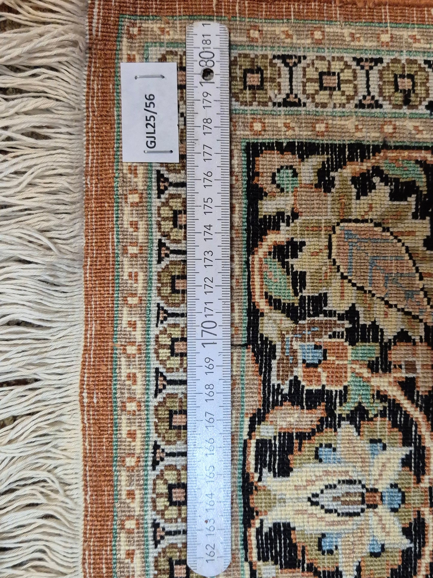 Ghom Seidenteppich Lebensbaum Kaschmir feine Handknüpfung