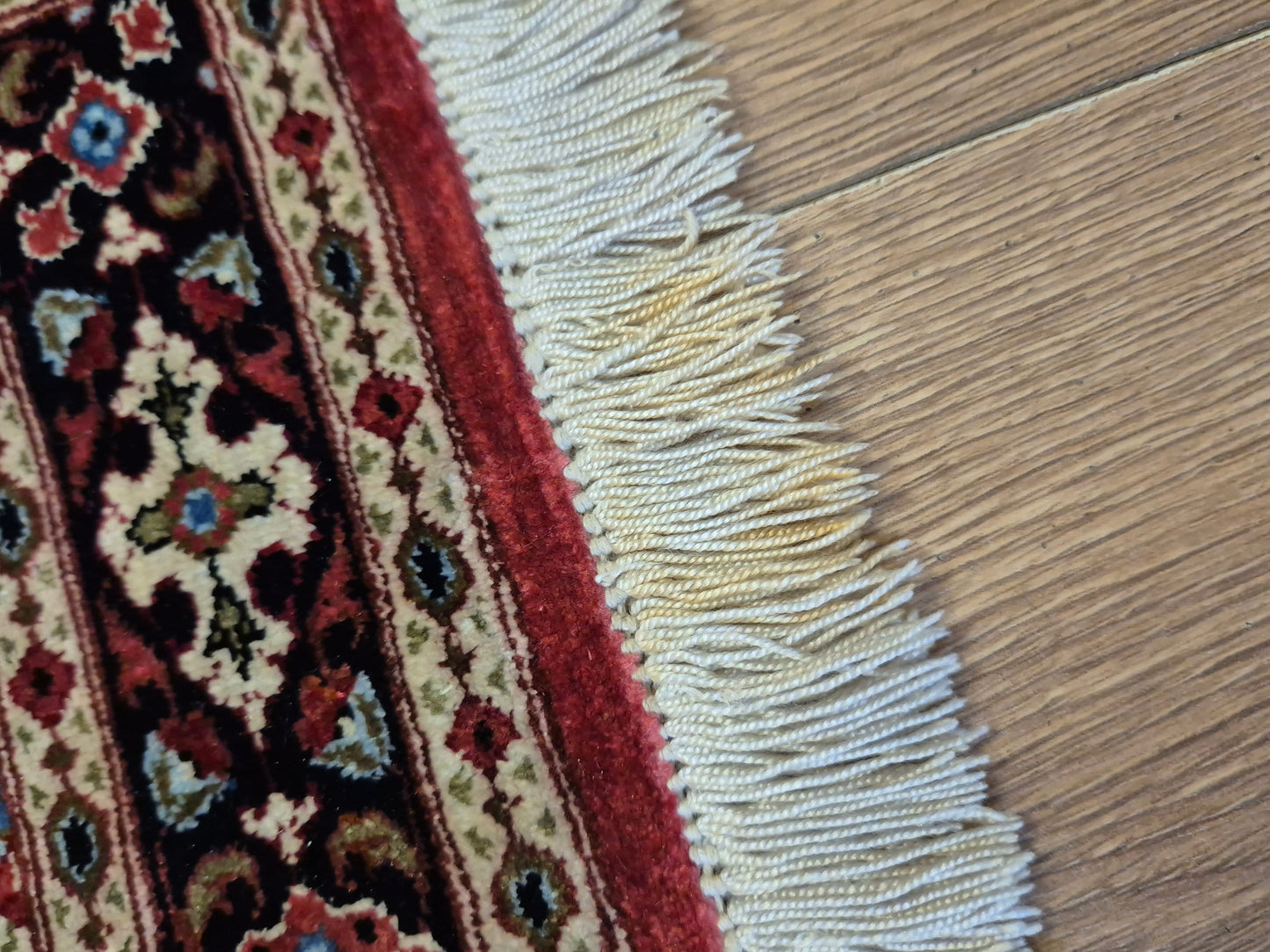 Ghom Seidenteppich Seide auf Seide Medaillon feine Knüpfung