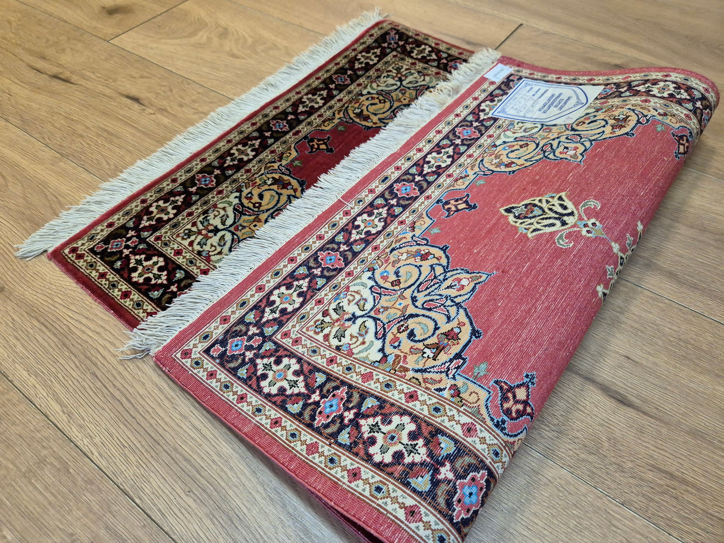 Ghom Seidenteppich Seide auf Seide Medaillon feine Knüpfung