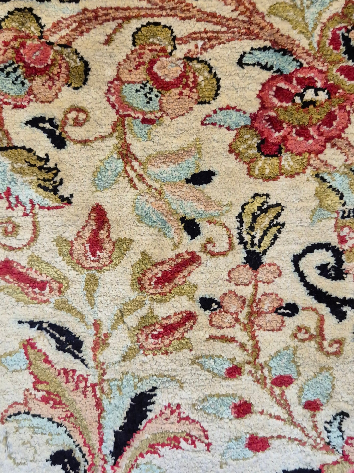 Ghom Seidenteppich Seide auf Seide Blumenkorb florales Design