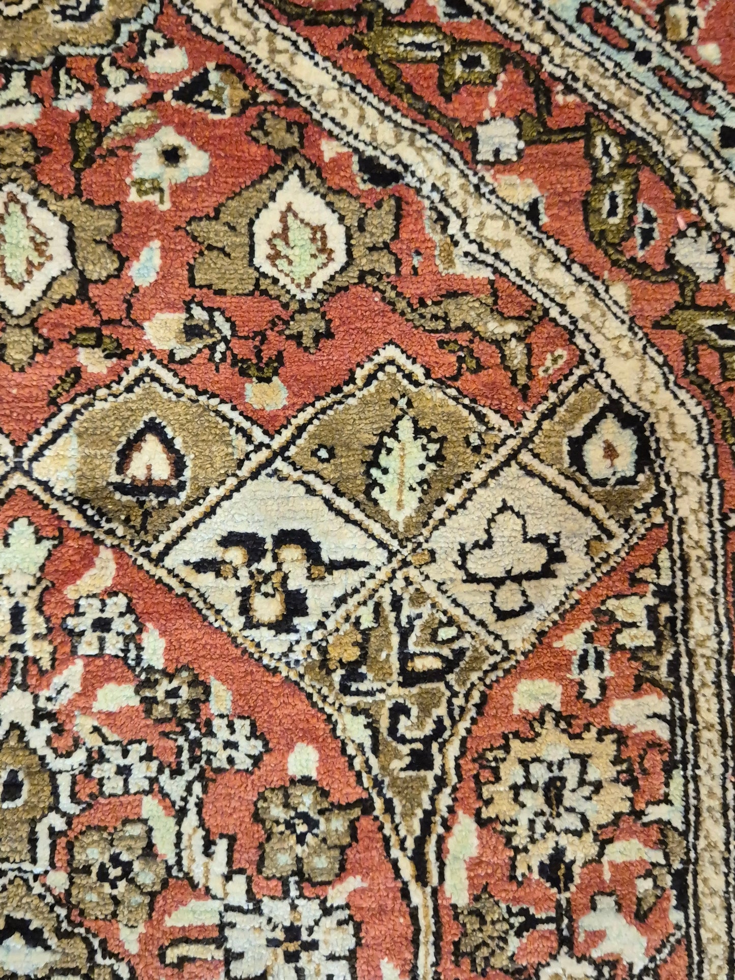 Ghom Seidenteppich feine Knüpfung Gebetsteppich