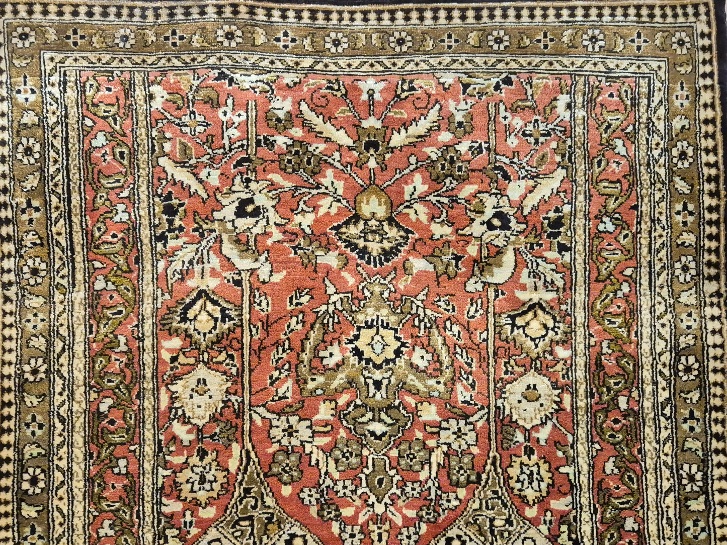 Ghom Seidenteppich feine Knüpfung Gebetsteppich