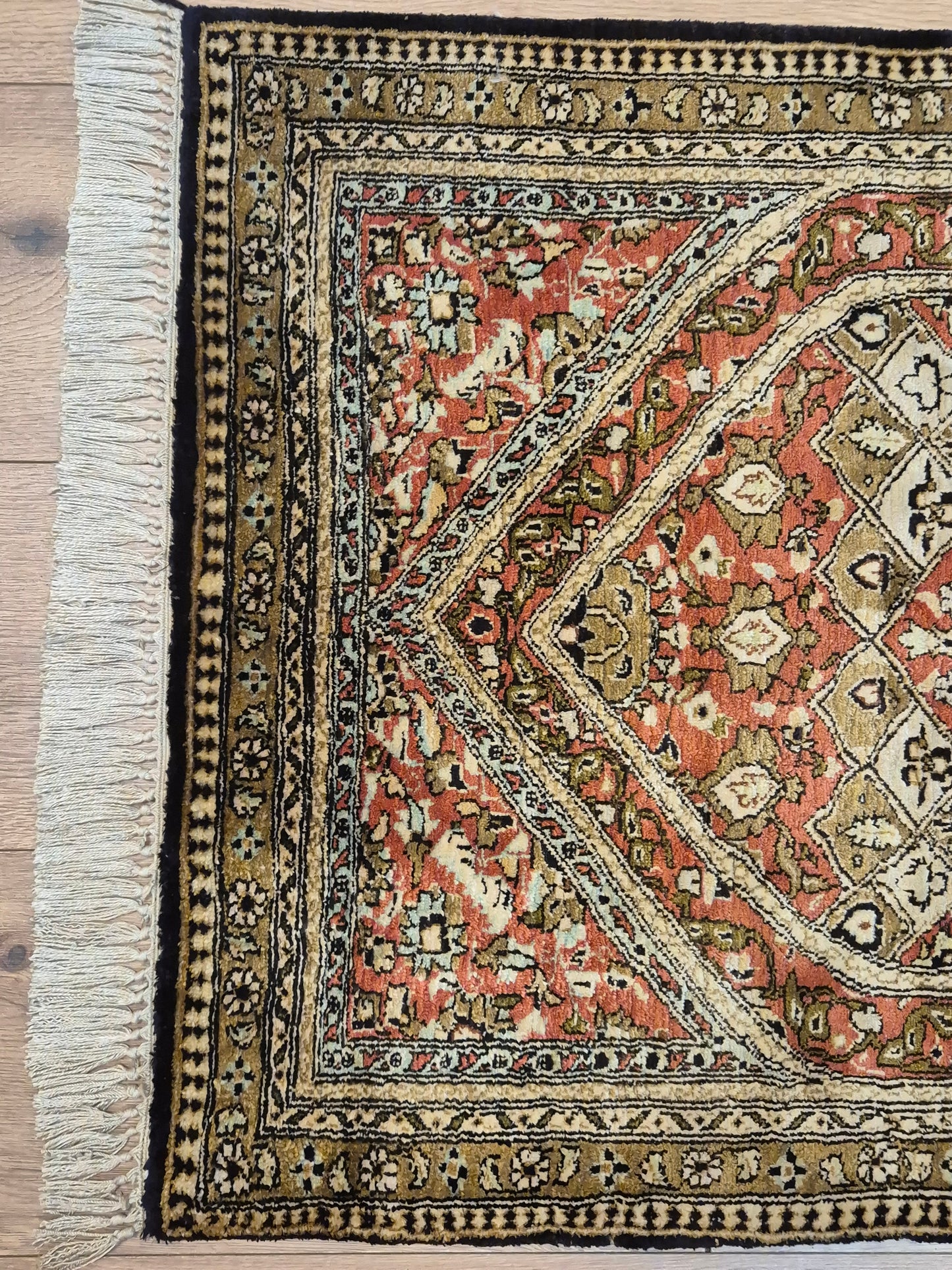 Ghom Seidenteppich feine Knüpfung Gebetsteppich