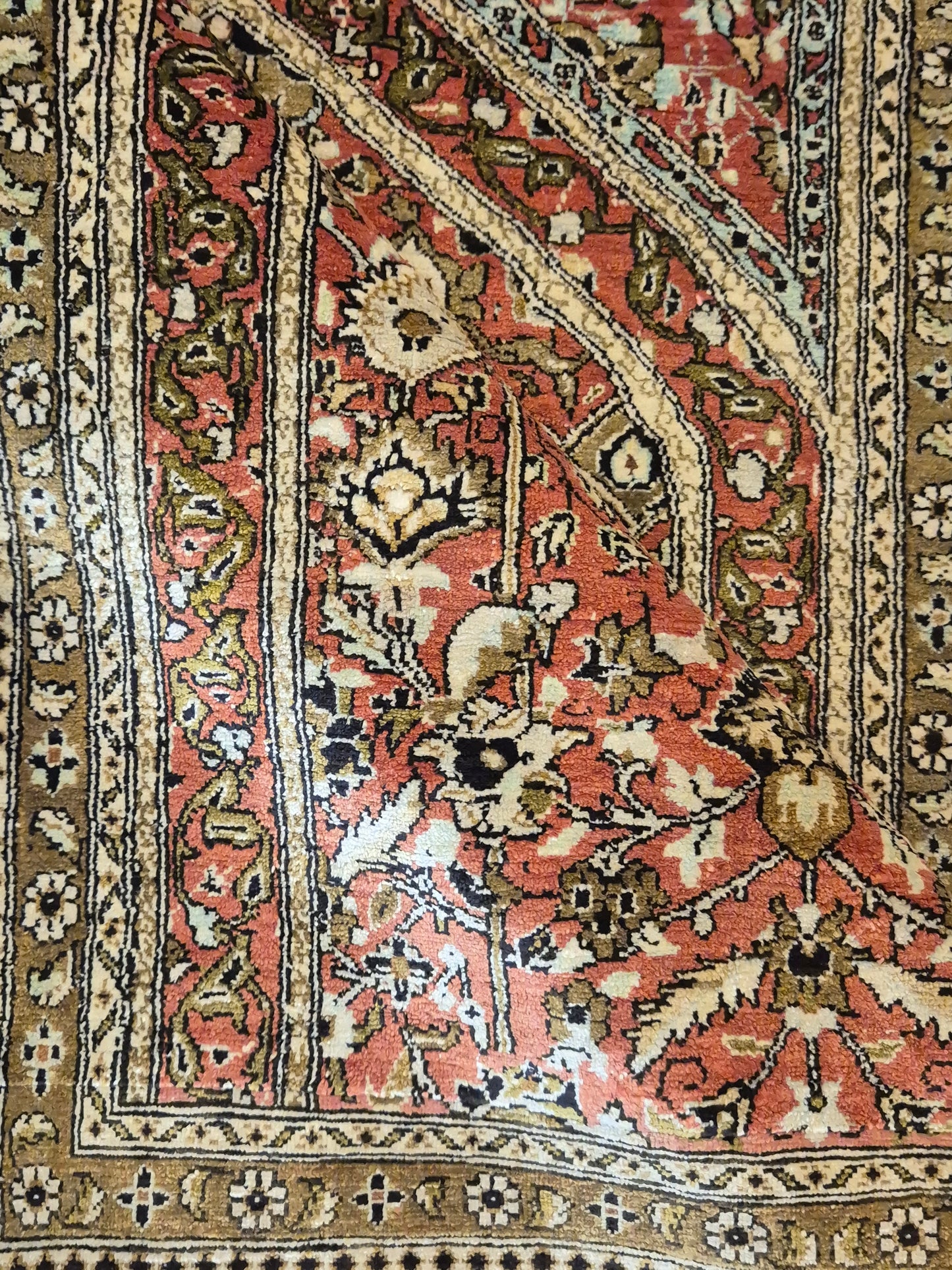 Ghom Seidenteppich feine Knüpfung Gebetsteppich